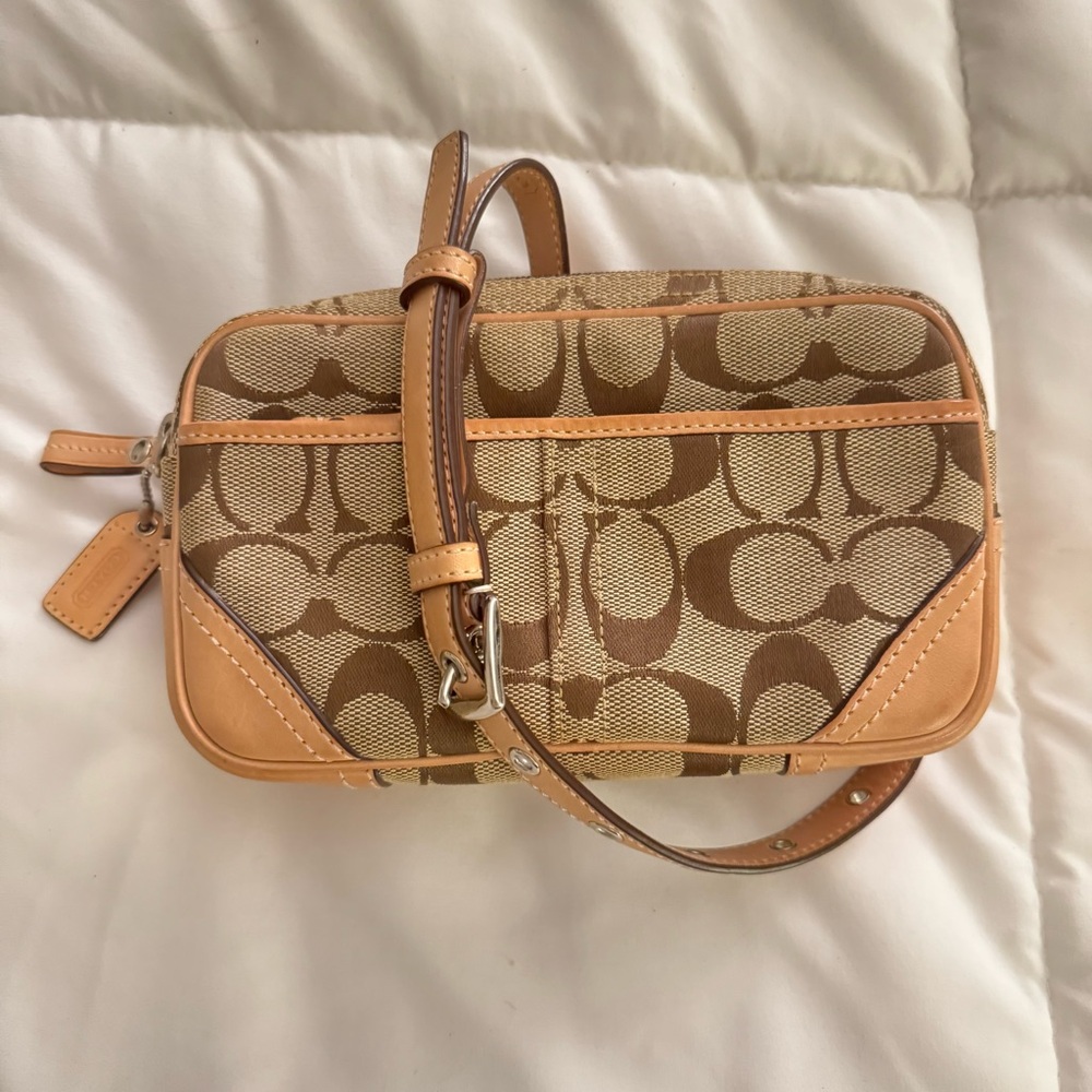 Coach monogram belt bag